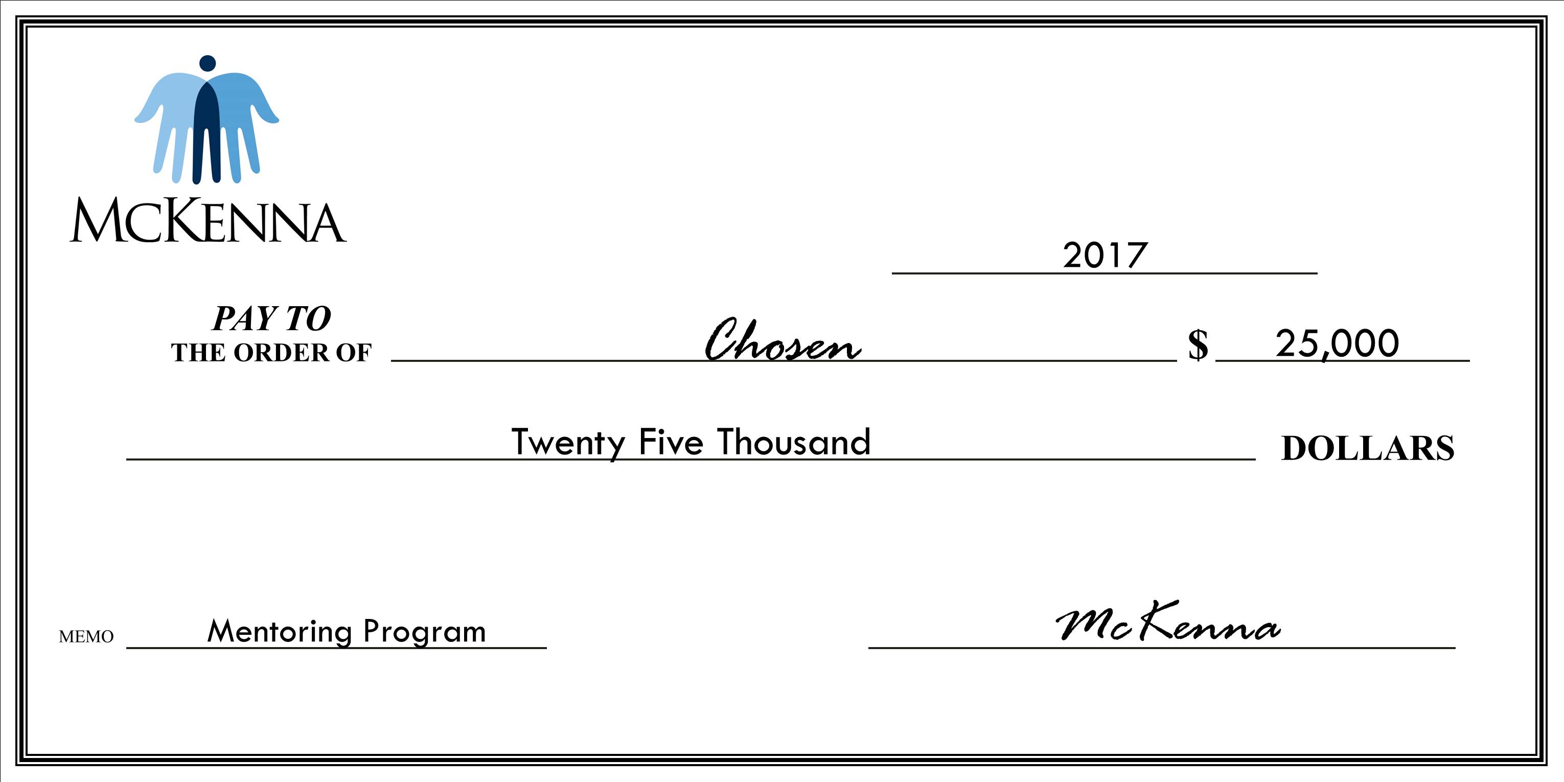 Chosen - $25,000