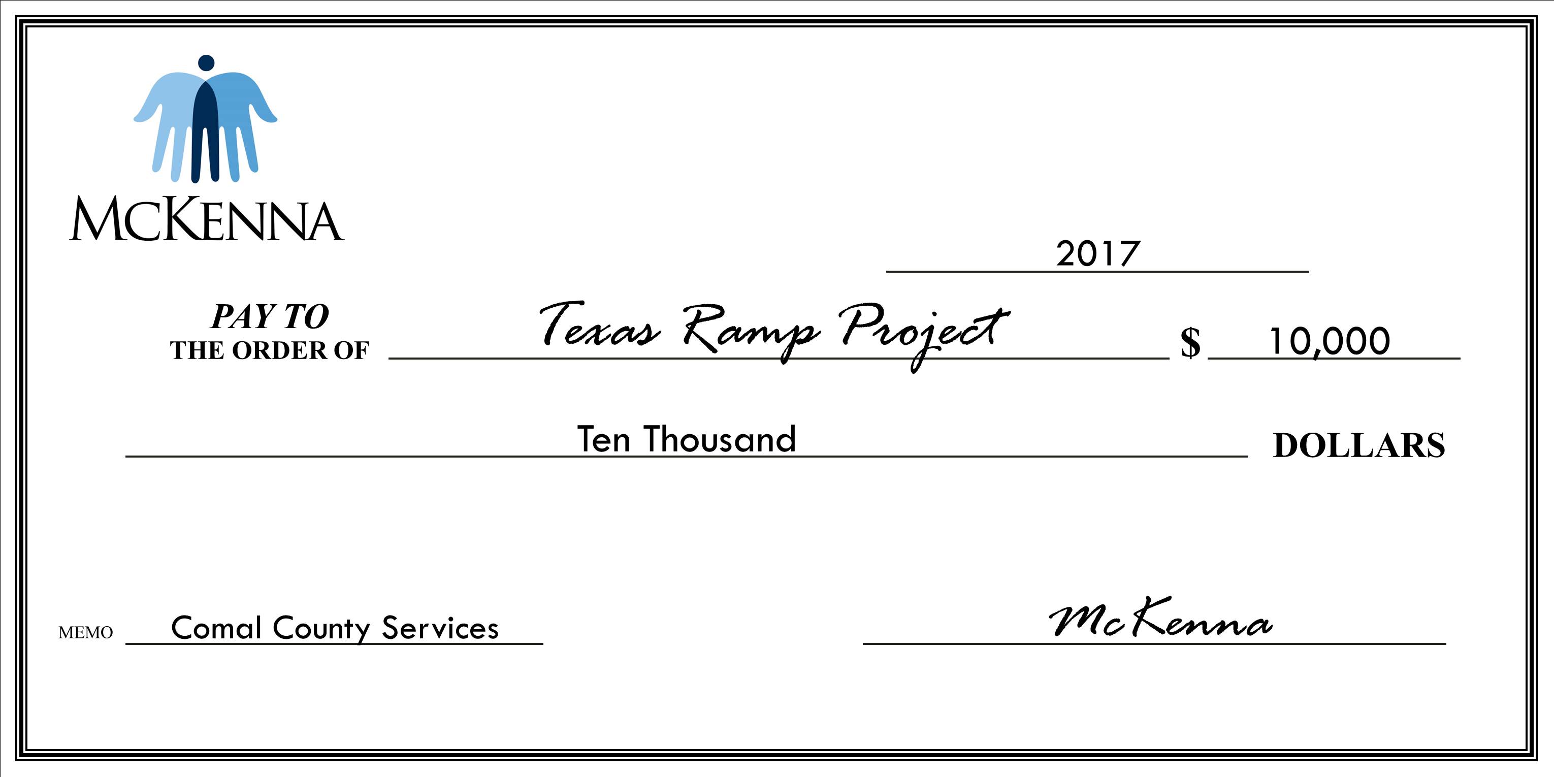 Texas Ramp Project - $10,000